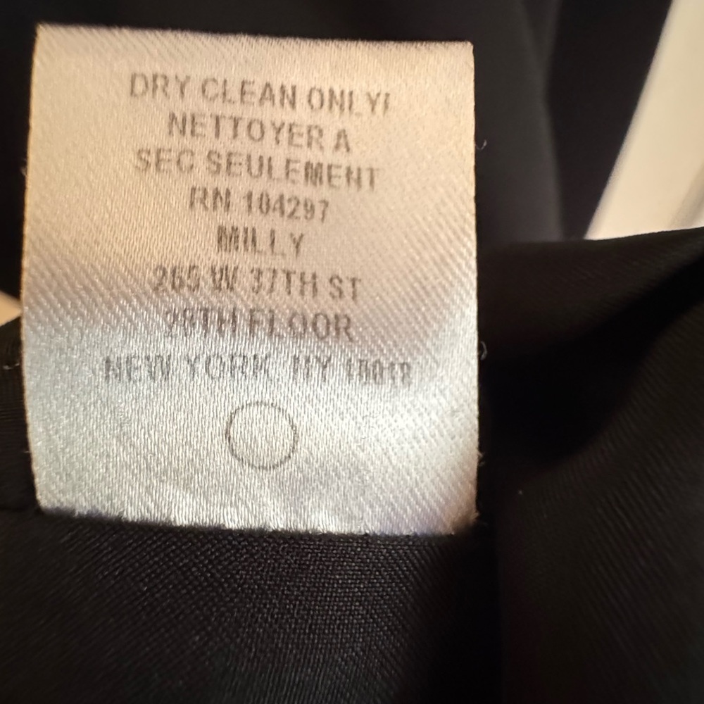 Milly Megan Dress Black Sleeveless Midi Dress Side Slit Cocktail Dress Size 6 - Picture 9 of 10